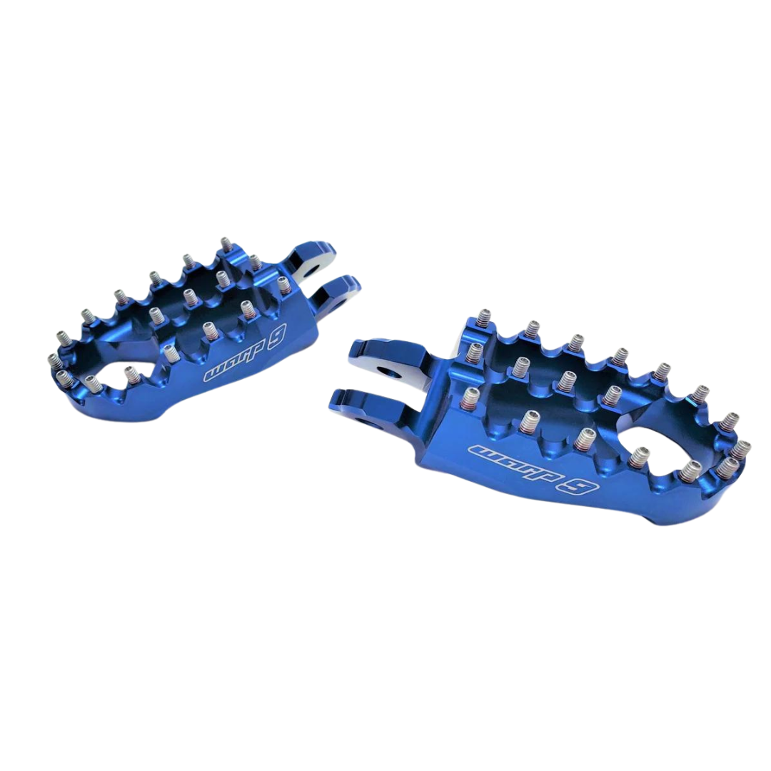 Warp 9 Foot Pegs Foot Controls Blue