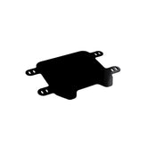 The 79Bike Falcon Pro Number Plate is a black, flat metal bracket with four rounded tabs, designed for securely mounting your number plate on the Sur-Ron Light Bee X or Falcon Pro. Product shown isolated on a white background.