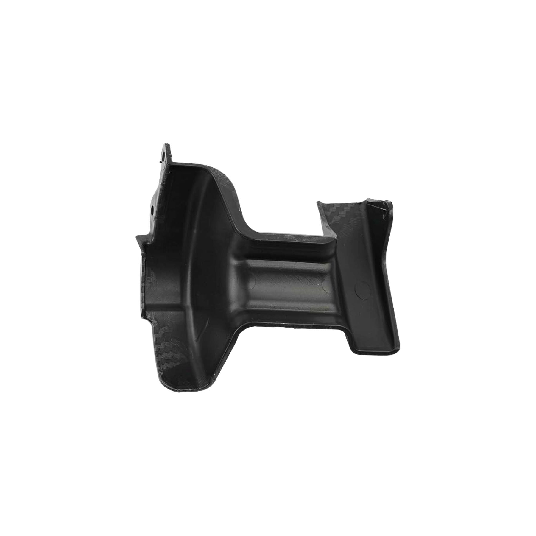The 79Bike Falcon Pro Midshaft Cover is a black plastic replacement with an angled, contoured, and textured design for automotive or machinery use. Shown isolated on white, its compatible with Falcon Pro models.