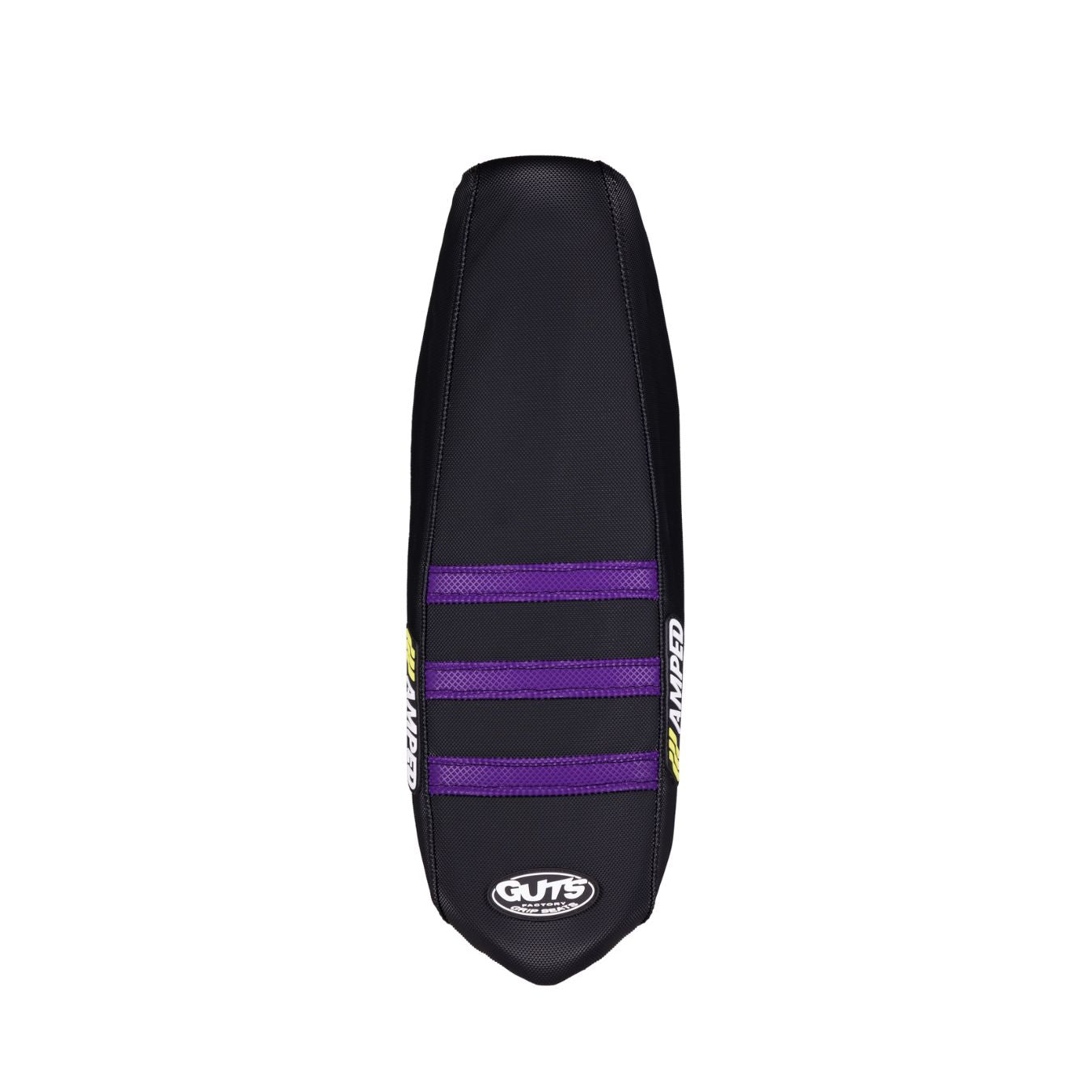 GUTS X AMPED RIB SEAT COVER TALARIA STING R MX4 Frame & Body Purple Ribs Black Top