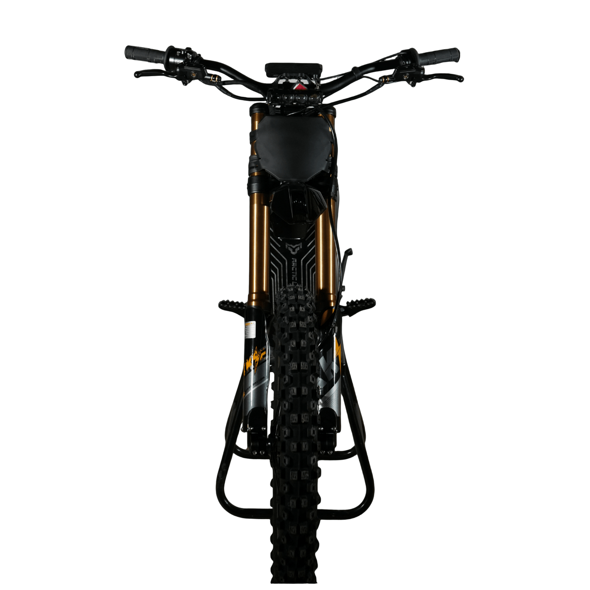Arctic Leopard XE Pro S Enduro electric dirt bike, rear angle