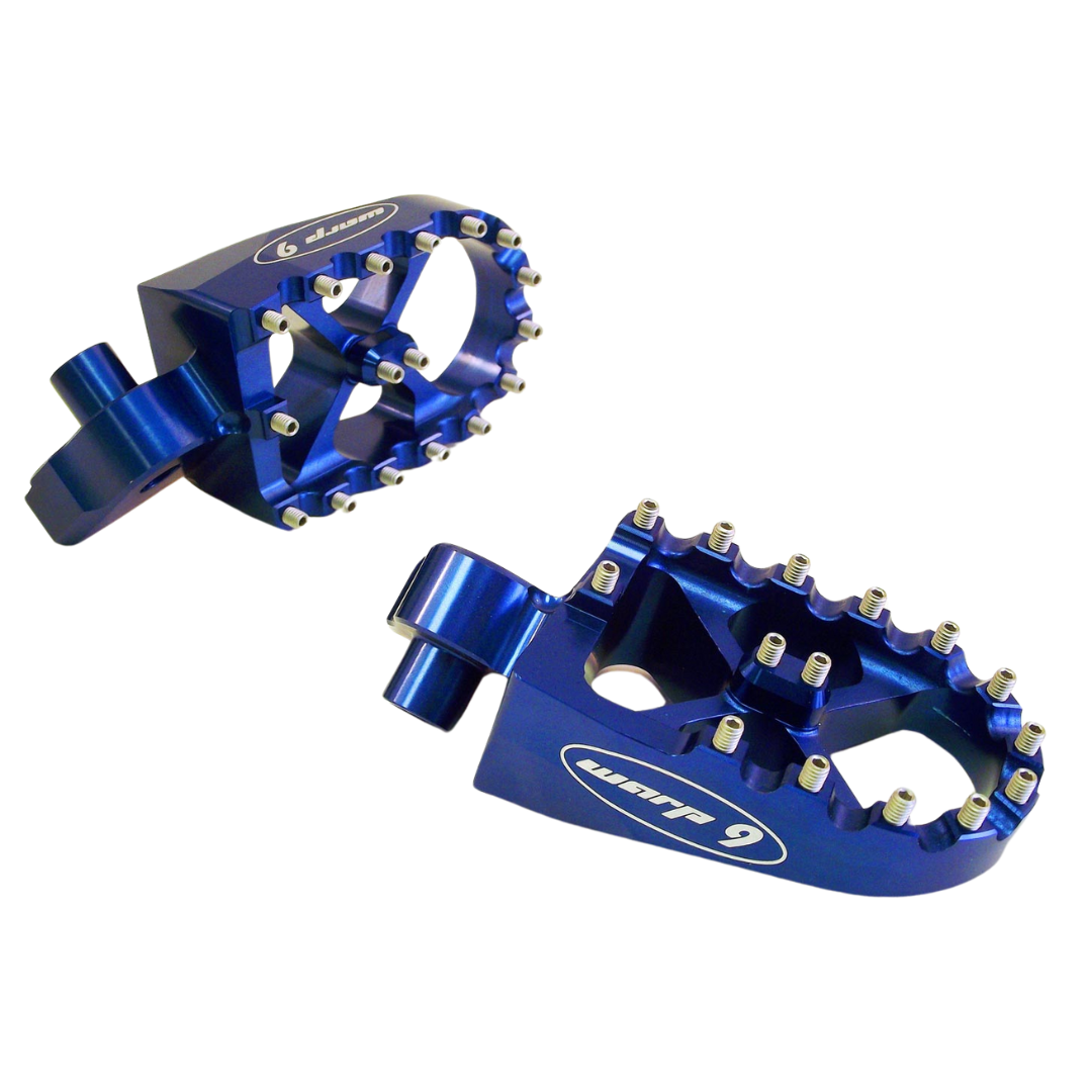 Warp 9 Foot Pegs (Talaria) Foot Controls Blue