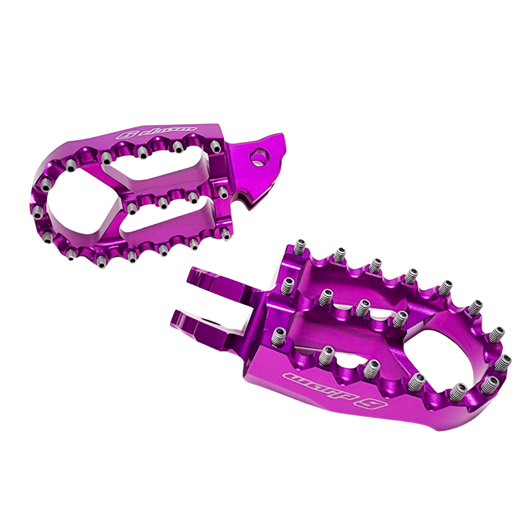 Warp 9 Foot Pegs (Talaria) Foot Controls Purple