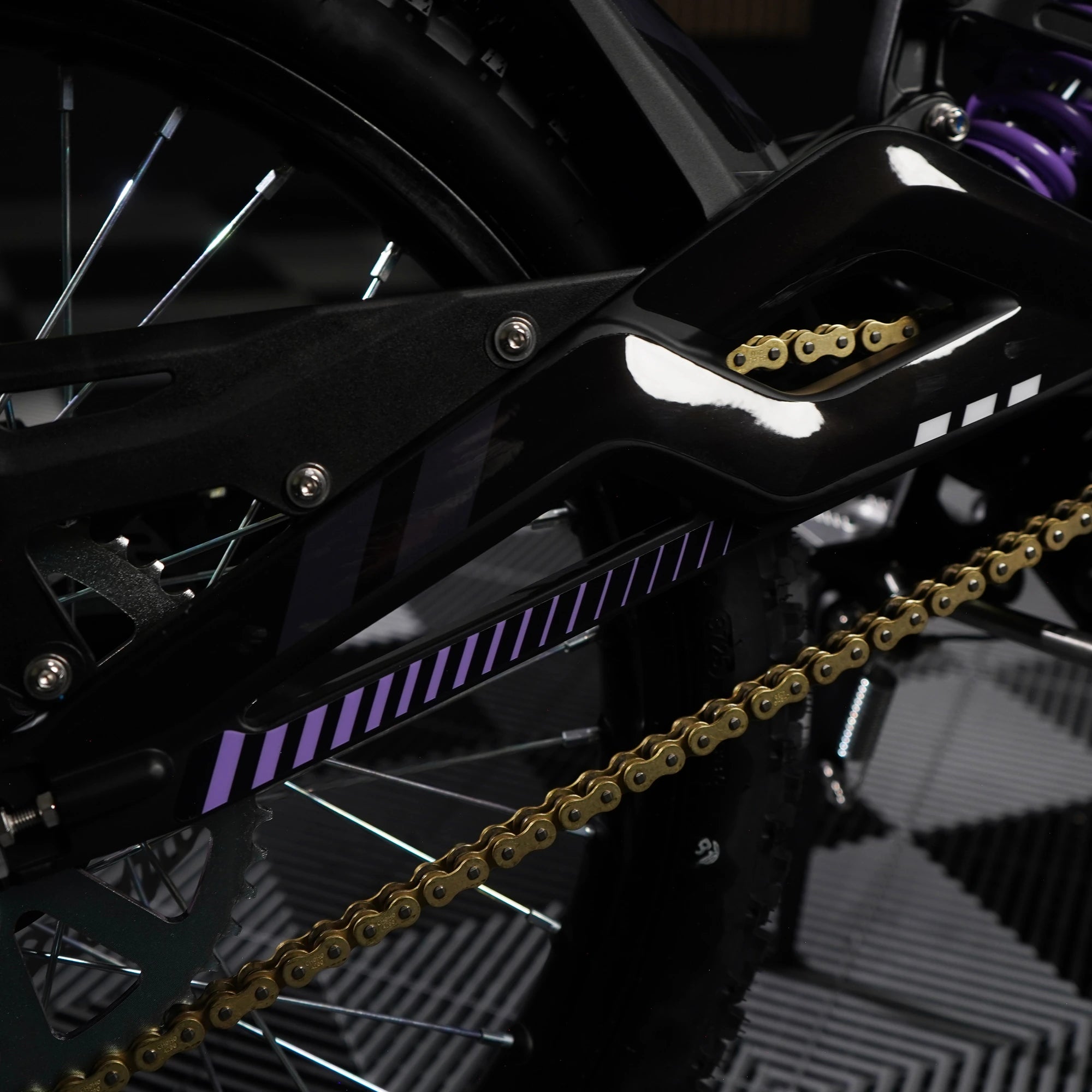 Slipstream E-Moto Graphics Kit, Nightshade colorway, on 79Bike Falcon