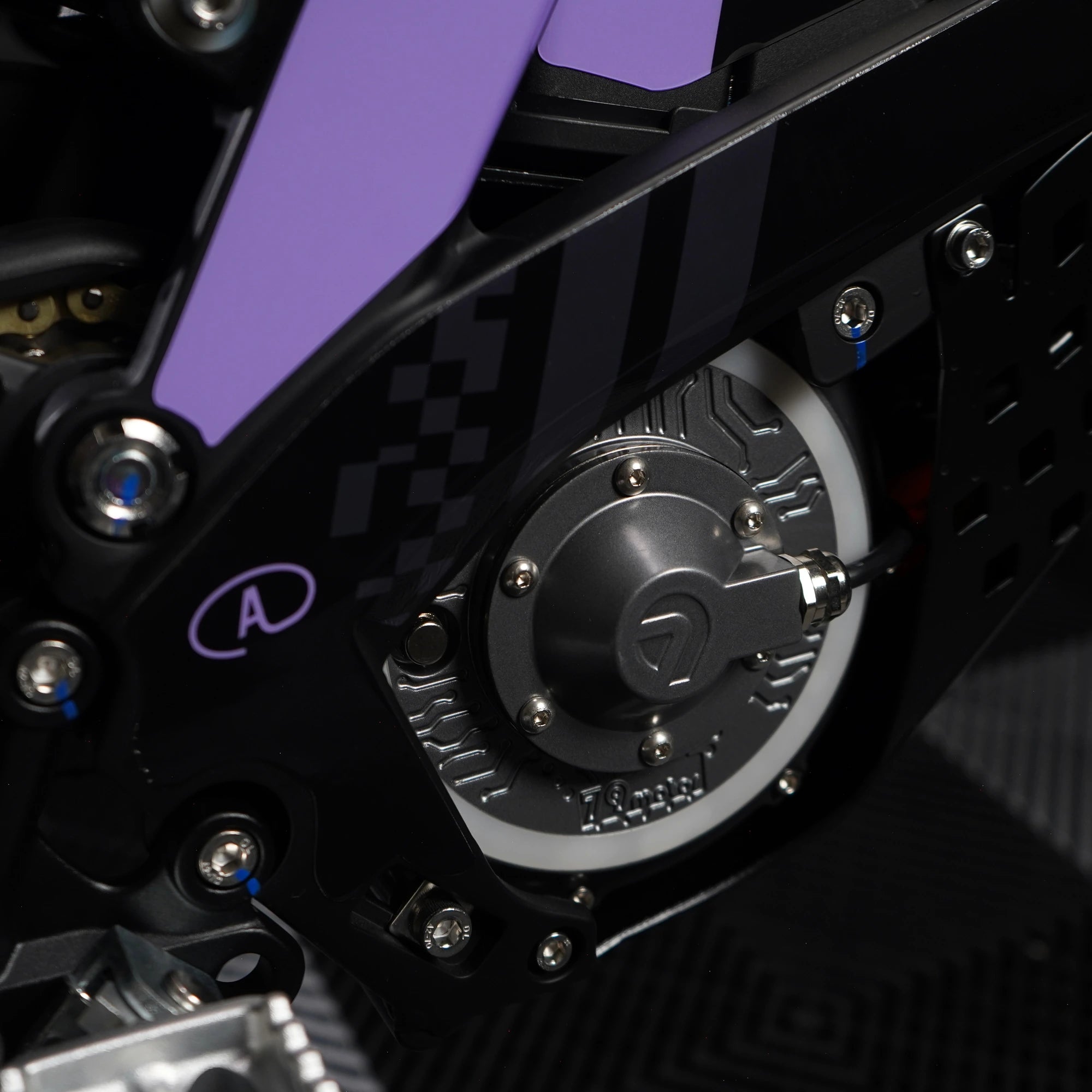 Slipstream E-Moto Graphics Kit, Nightshade colorway, on 79Bike Falcon