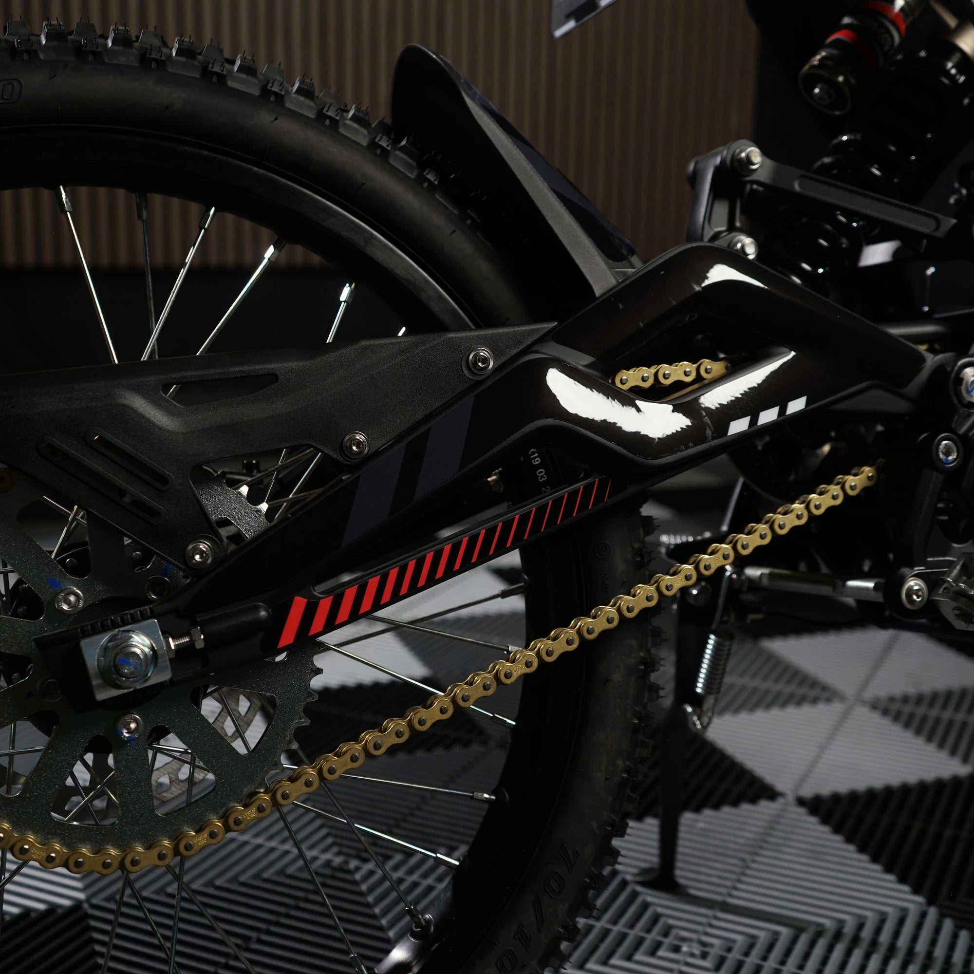 Slipstream E-Moto Graphics Kit, Scorch colorway, on 79Bike Falcon