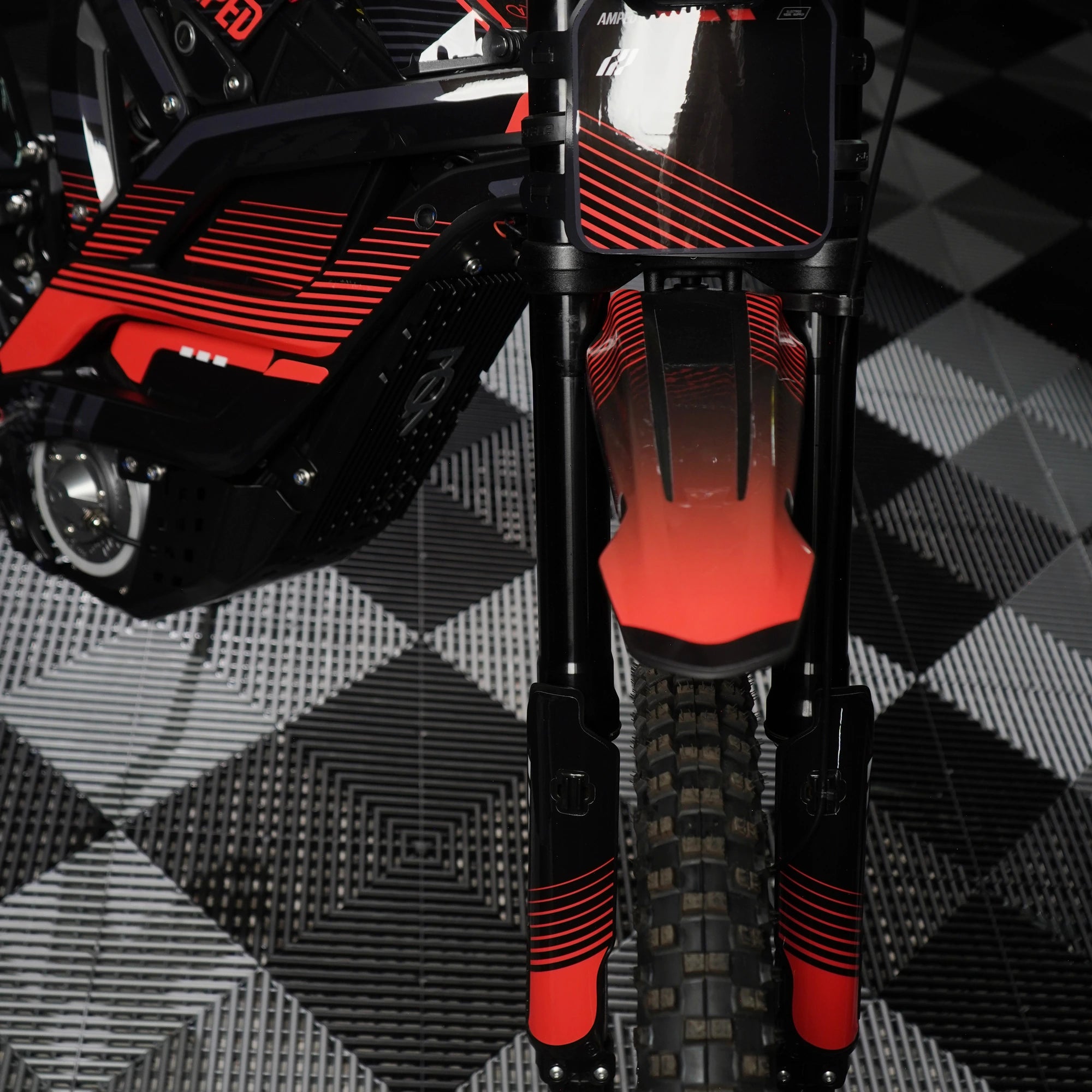 Slipstream E-Moto Graphics Kit, Scorch colorway, on 79Bike Falcon
