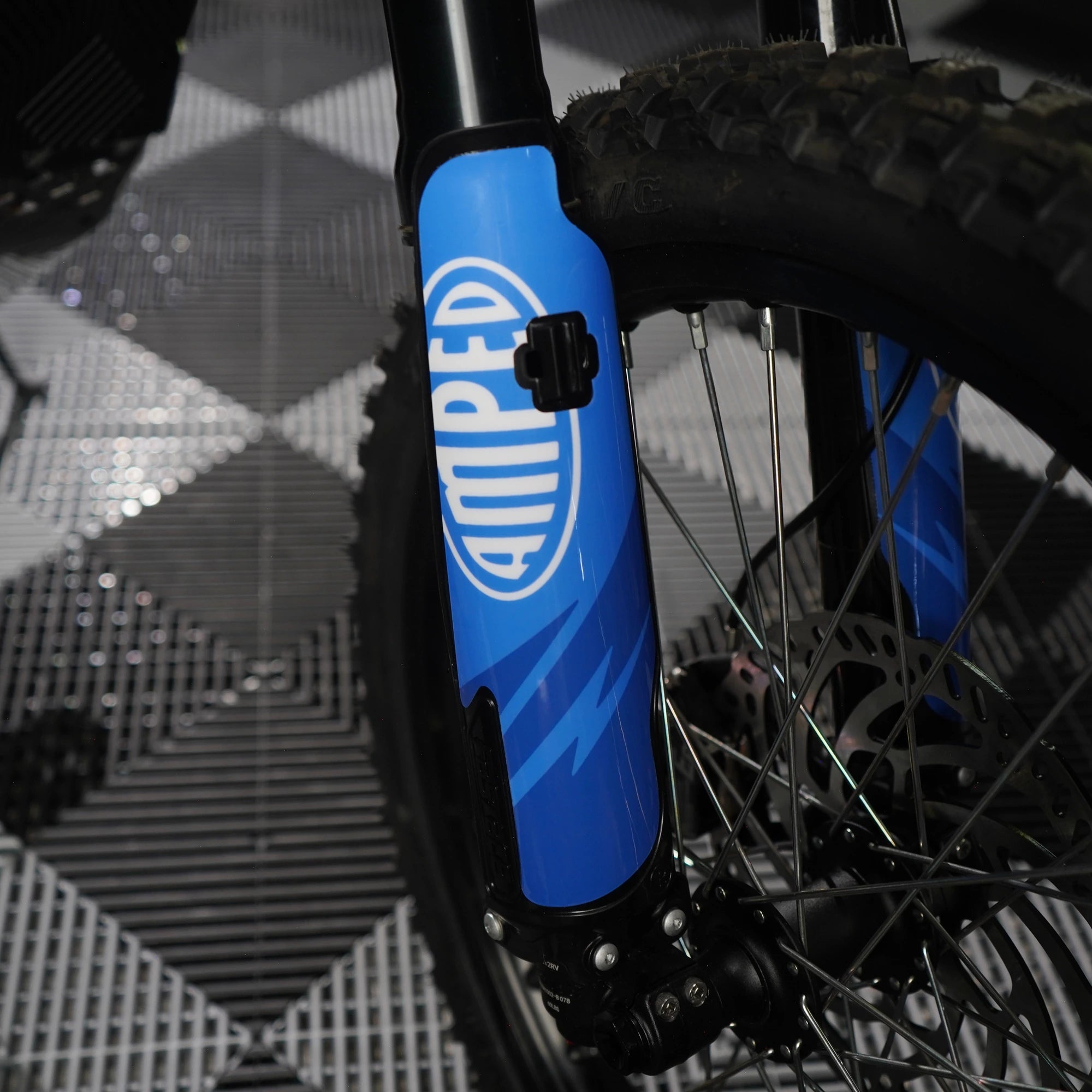 Strike E-Moto Graphics Kit, Cyclone colorway, on 79Bike Falcon