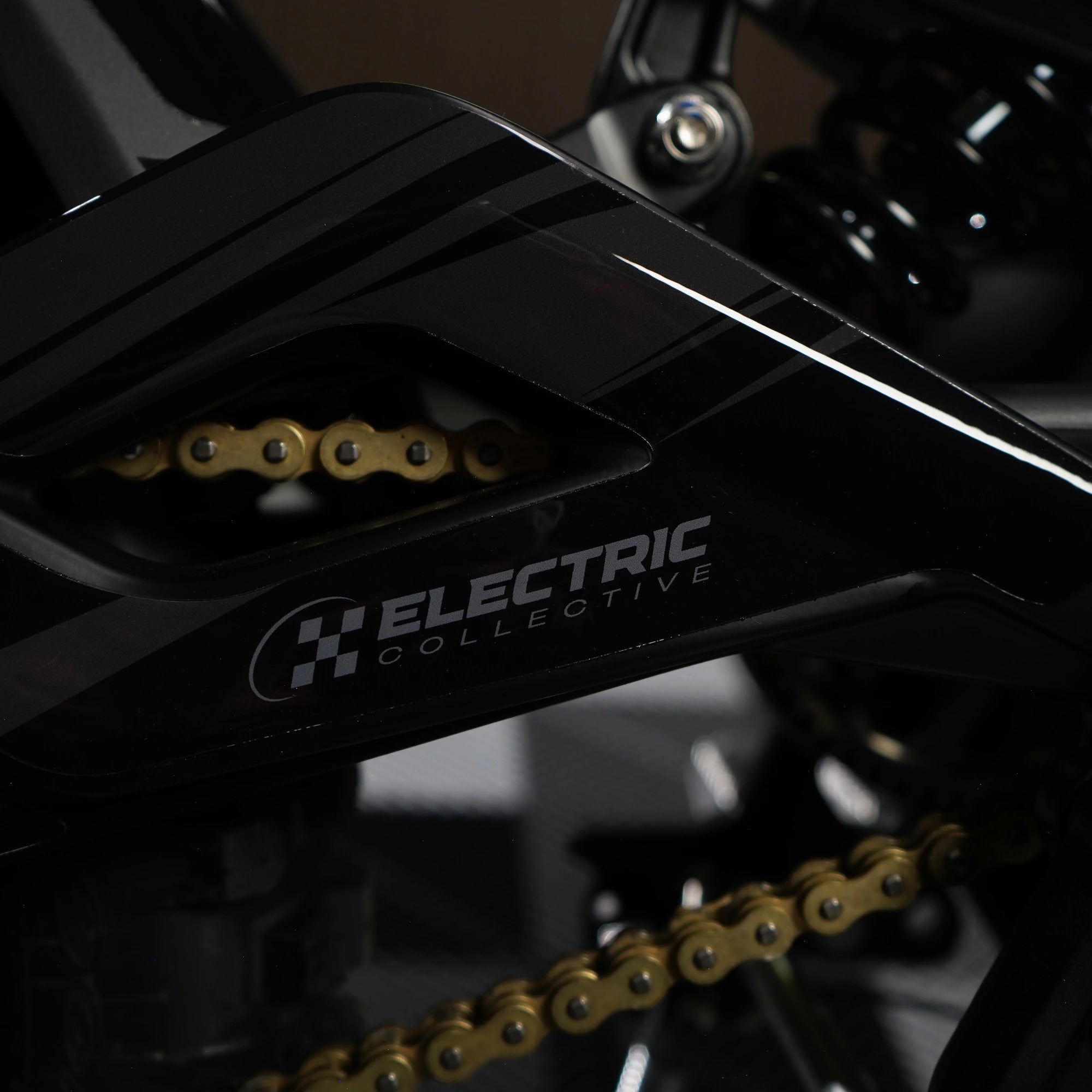 Strike E-Moto Graphics Kit, Mercury colorway, on 79Bike Falcon