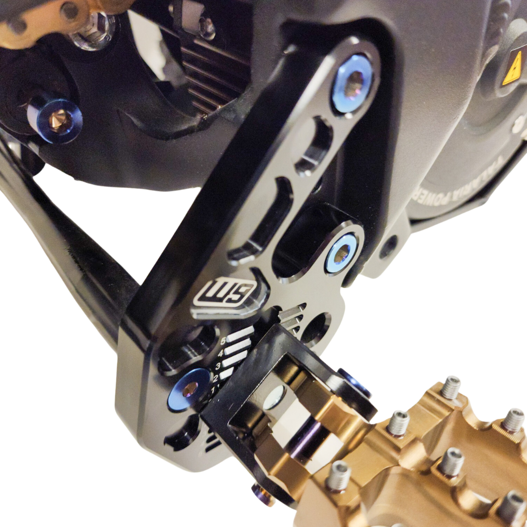 Talaria Sting Adjustable Footpeg Mount And Kickstand Foot Controls