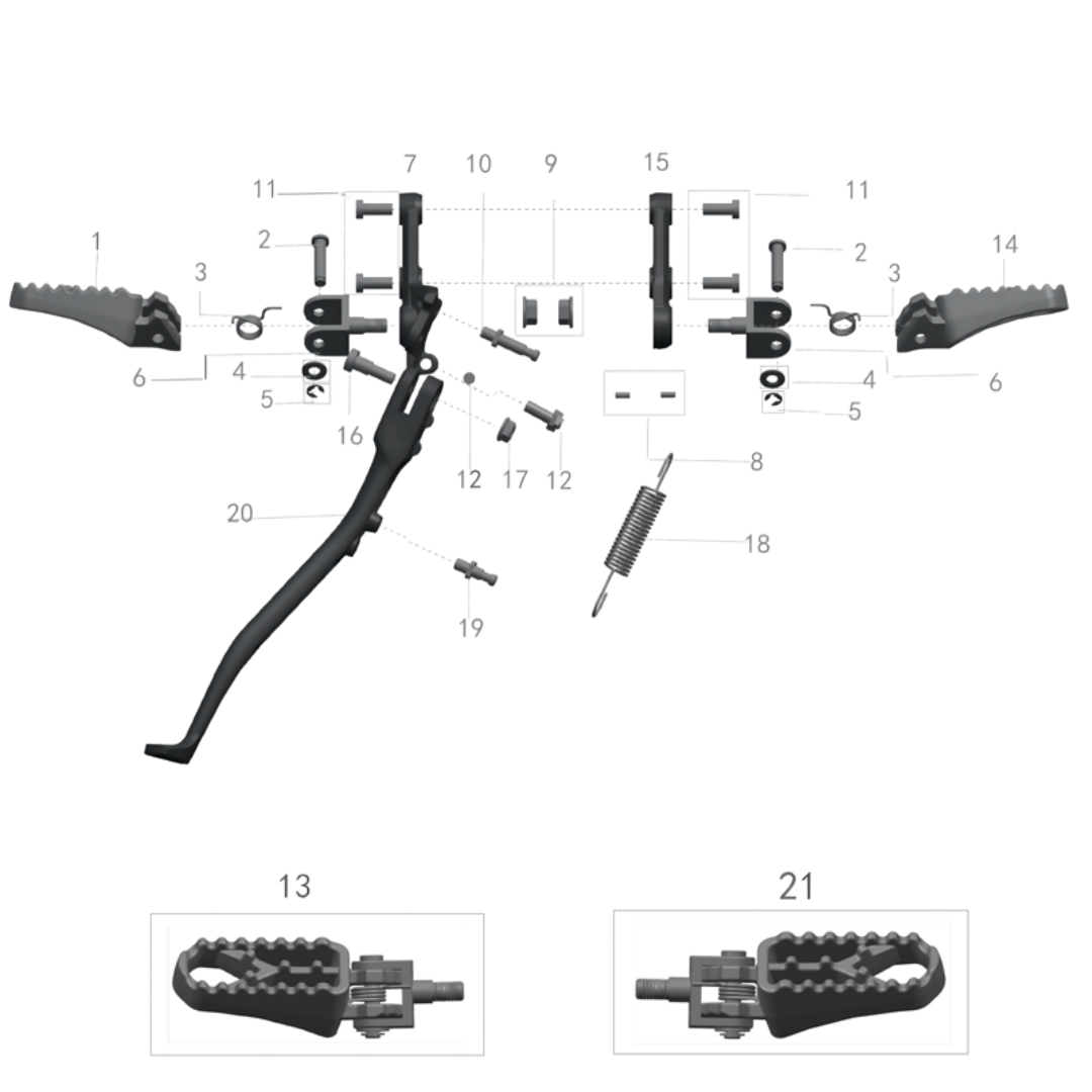 Talaria Footpeg Assembly Foot Controls