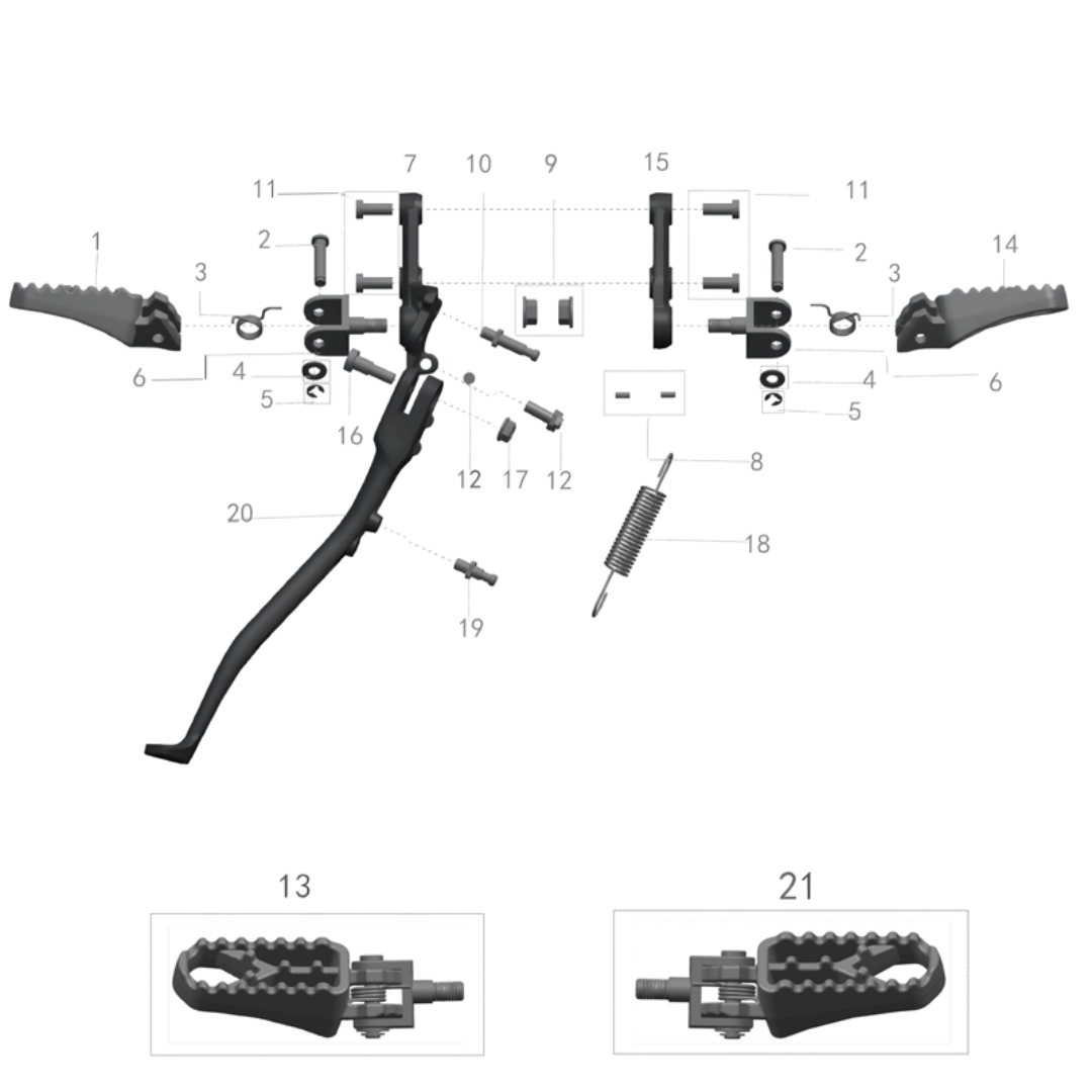 Talaria Footpeg Assembly Foot Controls   