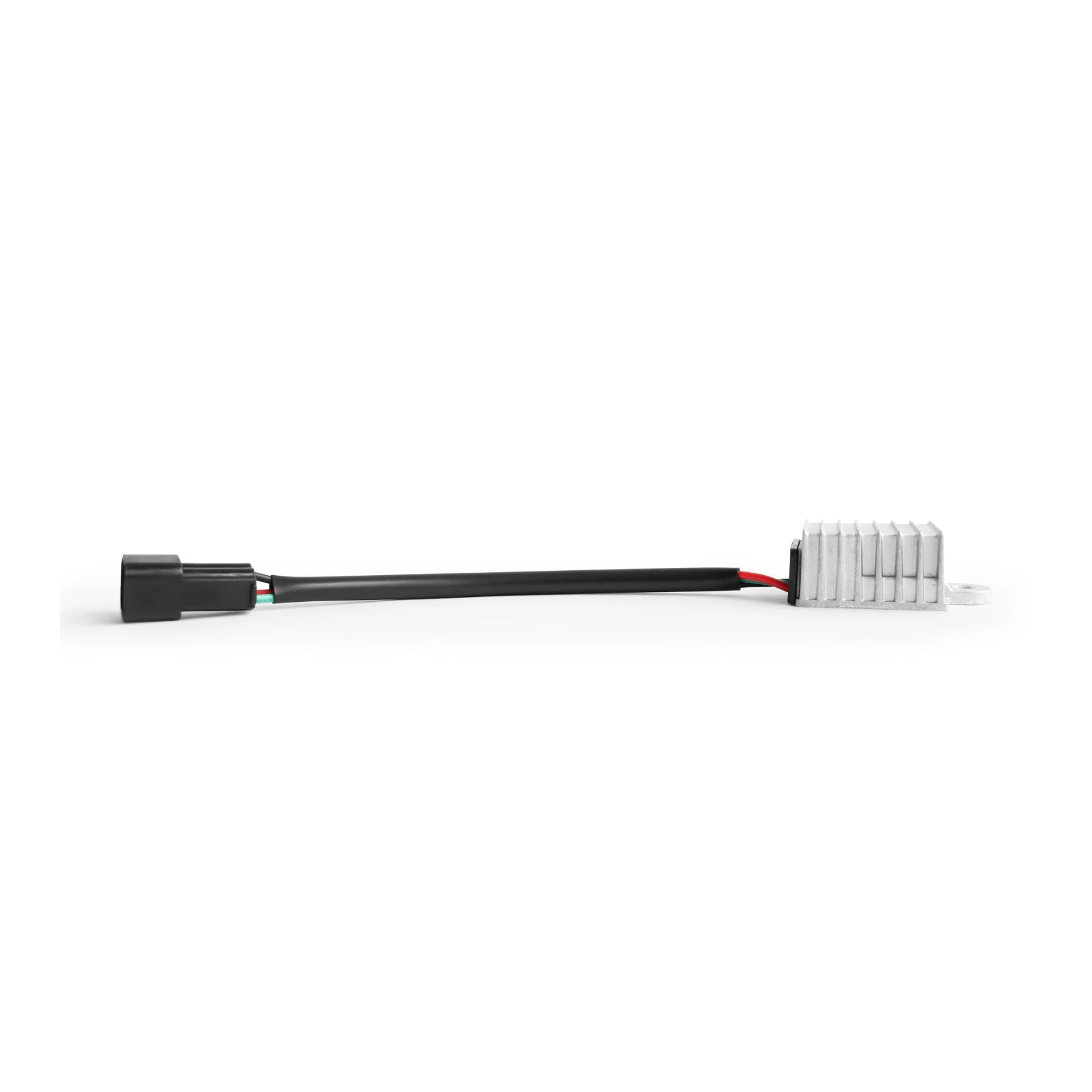 The 79Bike Falcon Pro DC Converter—a black wire with a connector and finned metal unit as a replacement part—is shown on a white background.