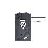 A black rectangular electronic device with diagonal grooves, showing 79 and BIKE, is the sleek Falcon Pro Controller by 79Bike. Three cables extend from the right side, and it stands out against a white background.