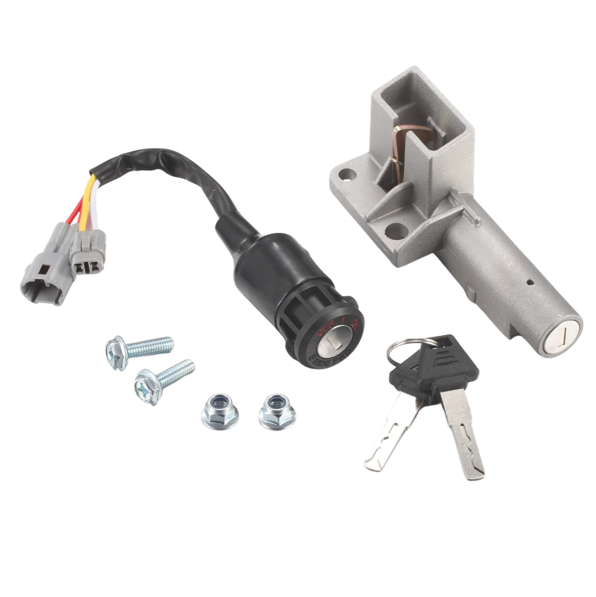 Ignition Switch Seat Lock Complete Key (with 2 bolts & nuts) - E-Ride Pro