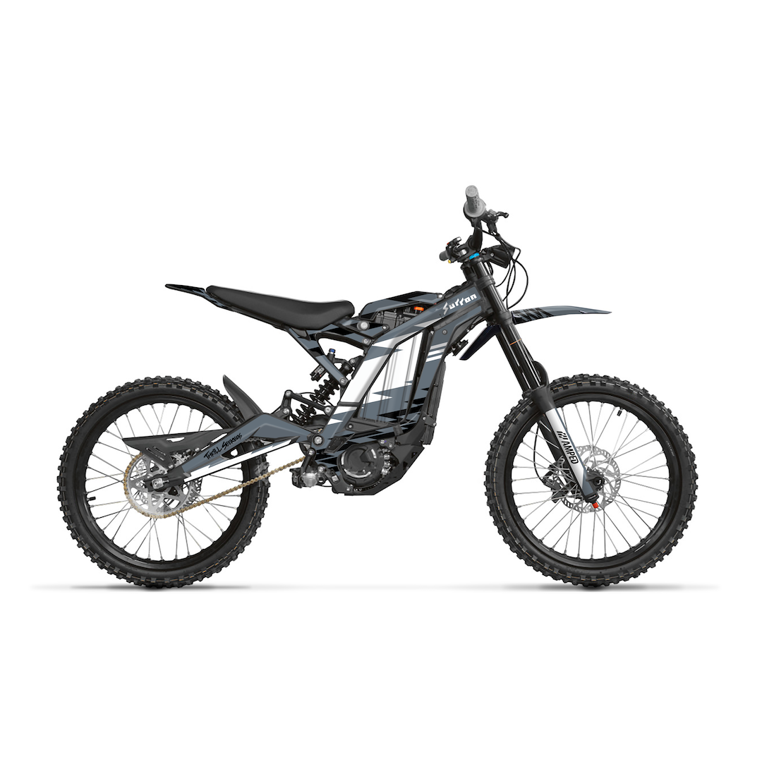 Short Circuit Graphics Kit | Sur-Ron, Talaria, Stage2 Graphics Sur-Ron Light Bee Circuit White & Gray Matte