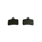 Two Talaria MX5 Brake Pads, designed for the Talaria Sting MX5 Pro, feature a rectangular shape with curved edges and small top holes. They are side by side on a white background and crafted with an advanced compound for optimal performance.