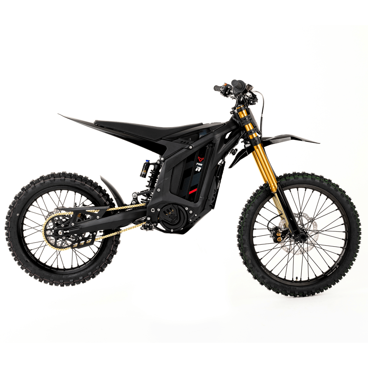 Arctic Leopard XE Pro R electric moto, front view