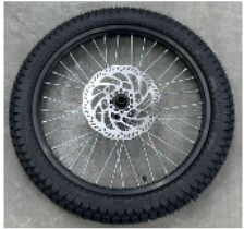 Front Wheel Assembly (FRONT TIRE +TUBE+rim stripe+Front Wheel Assembly+front brake disc+Front Wheel Hub Cone Spacer (with bolts)) - E-Ride Pro SS 3.0