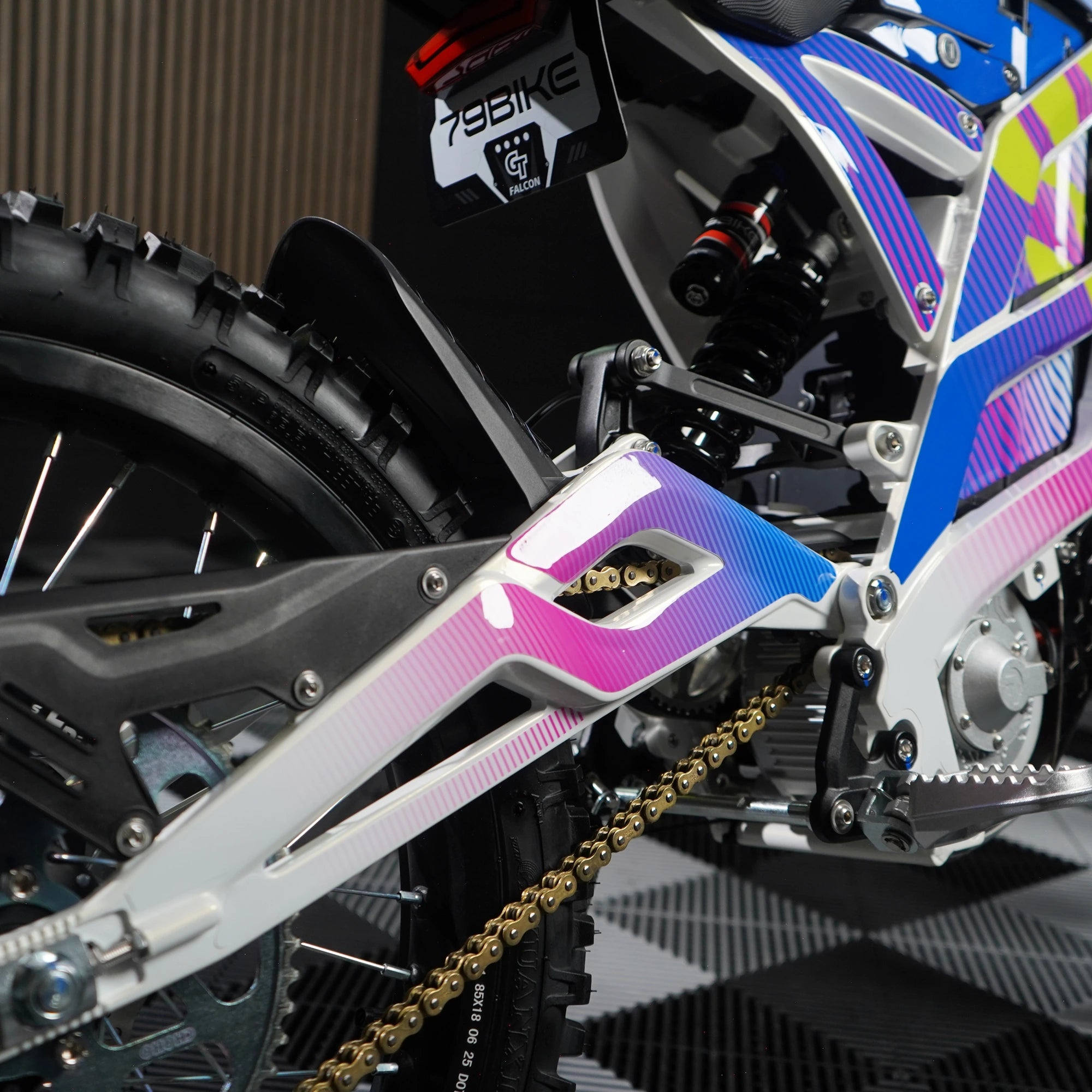 Prism E-Moto Graphics Kit on 79Bike Falcon
