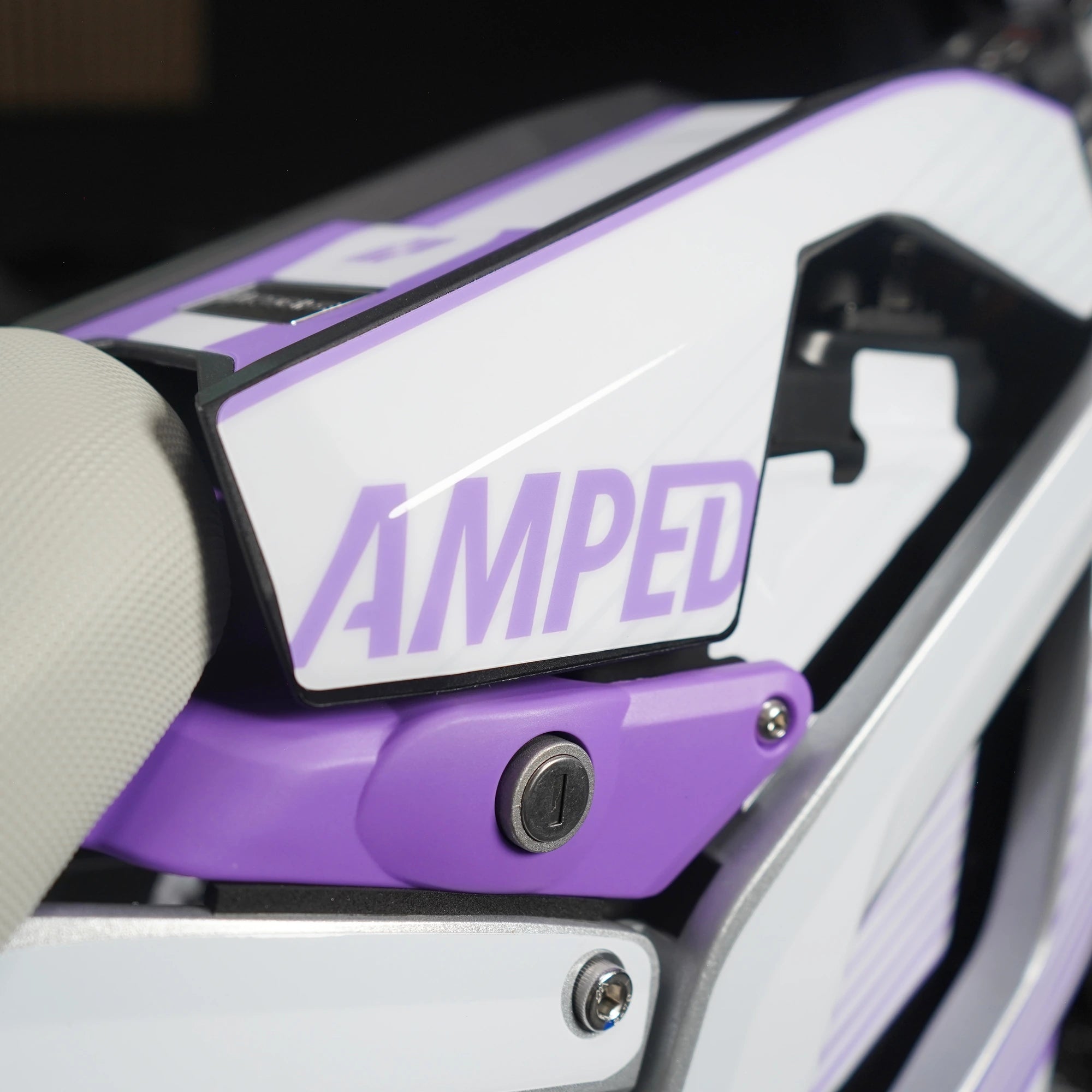 Slipstream E-Moto Graphics Kit, Aurora colorway, on 79Bike Falcon