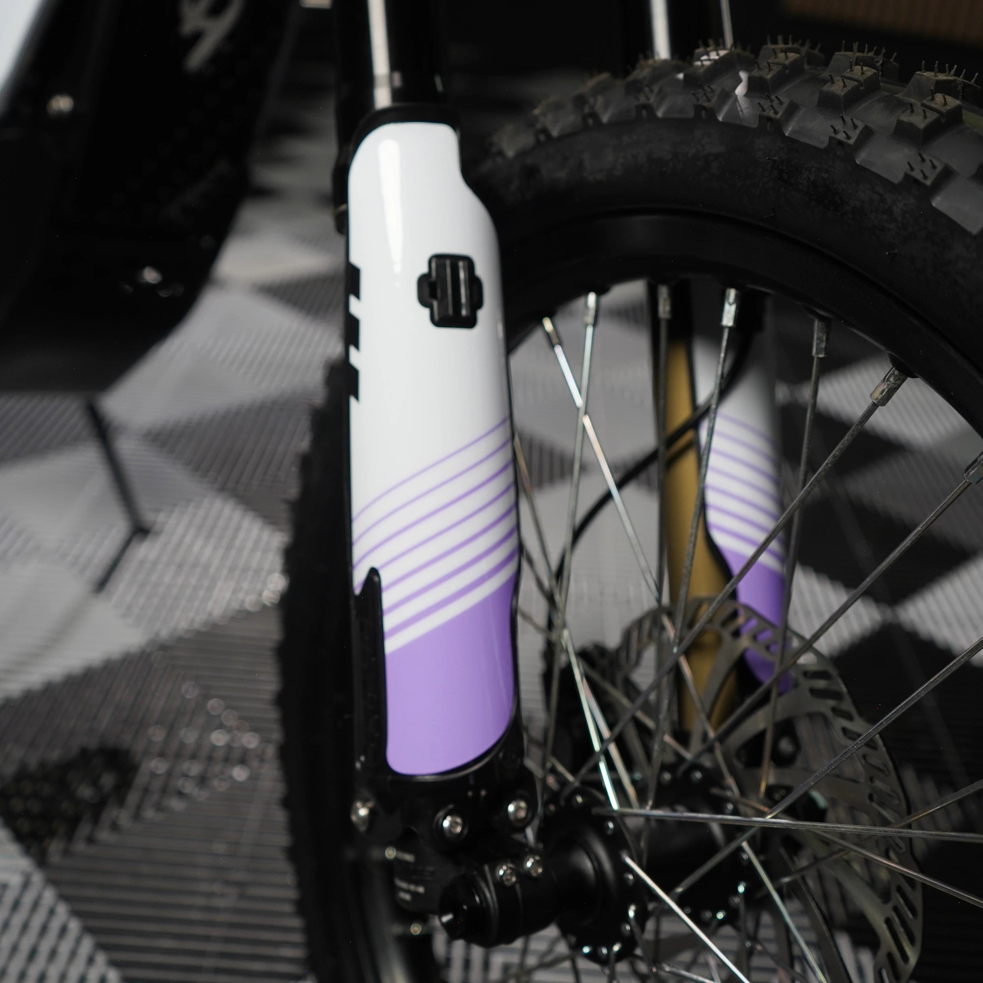 Slipstream E-Moto Graphics Kit, Aurora colorway, on 79Bike Falcon