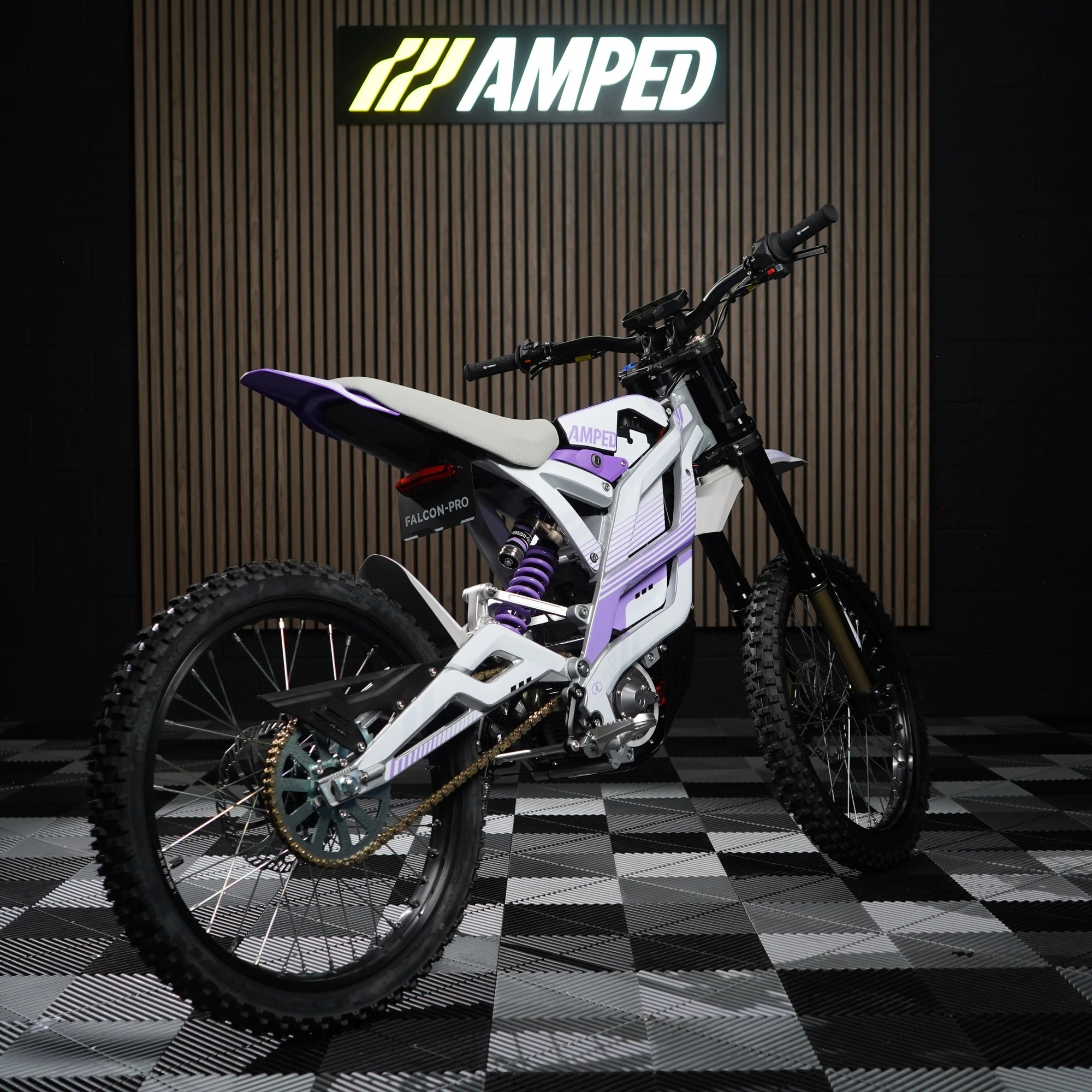 Slipstream E-Moto Graphics Kit, Aurora colorway, on 79Bike Falcon