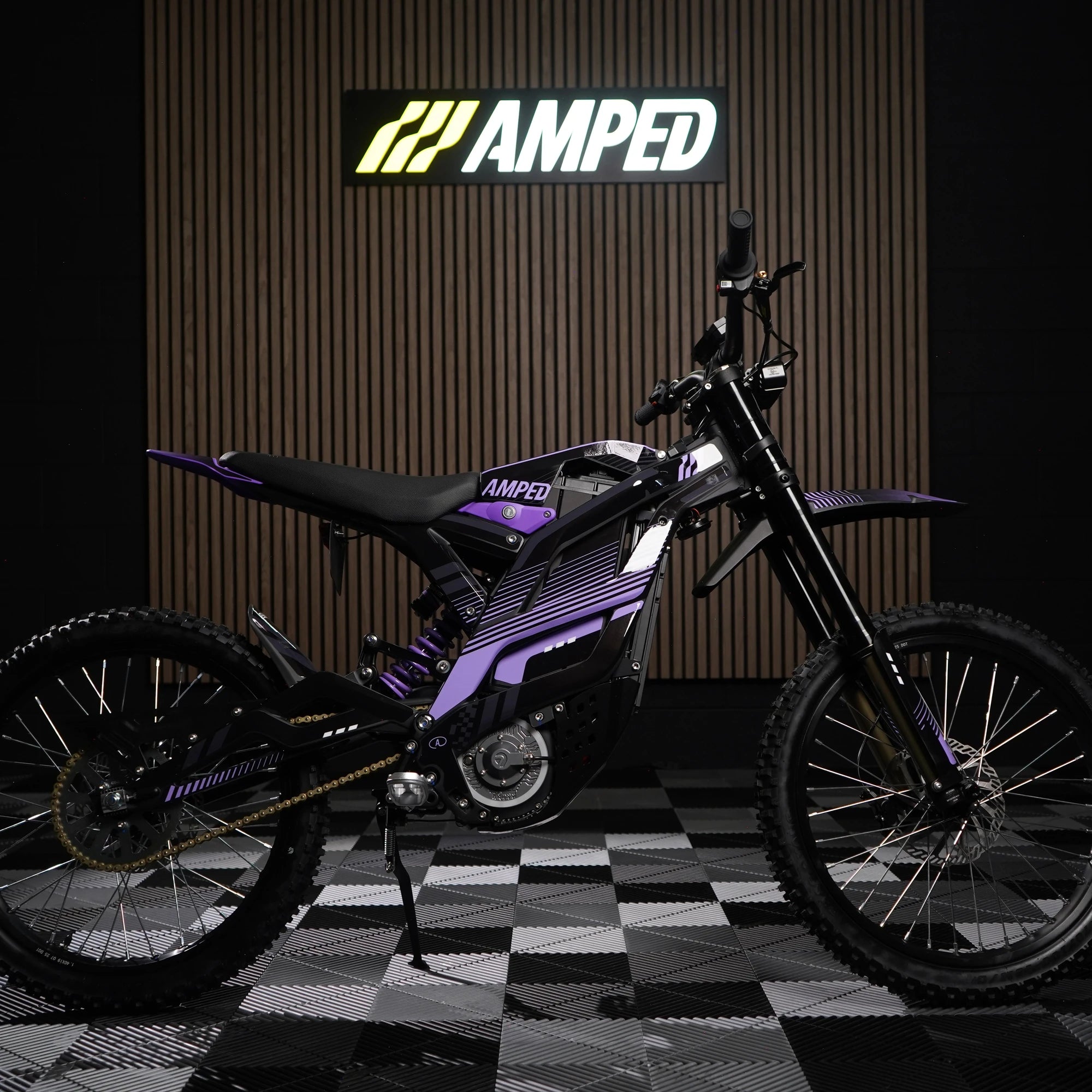 Slipstream E-Moto Graphics Kit, Nightshade colorway, on 79Bike Falcon