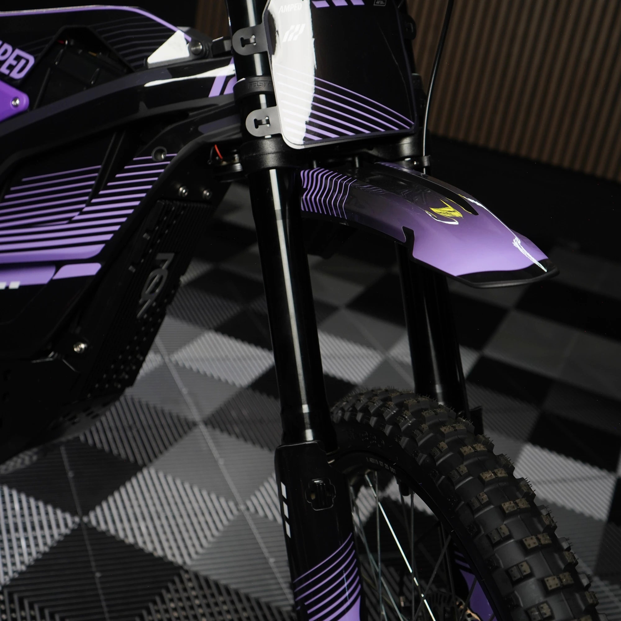 Slipstream E-Moto Graphics Kit, Nightshade colorway, on 79Bike Falcon