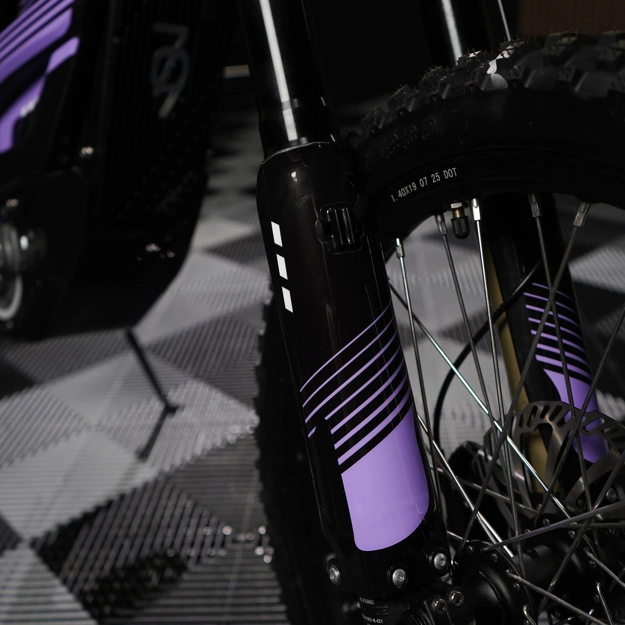 Slipstream E-Moto Graphics Kit, Nightshade colorway, on 79Bike Falcon