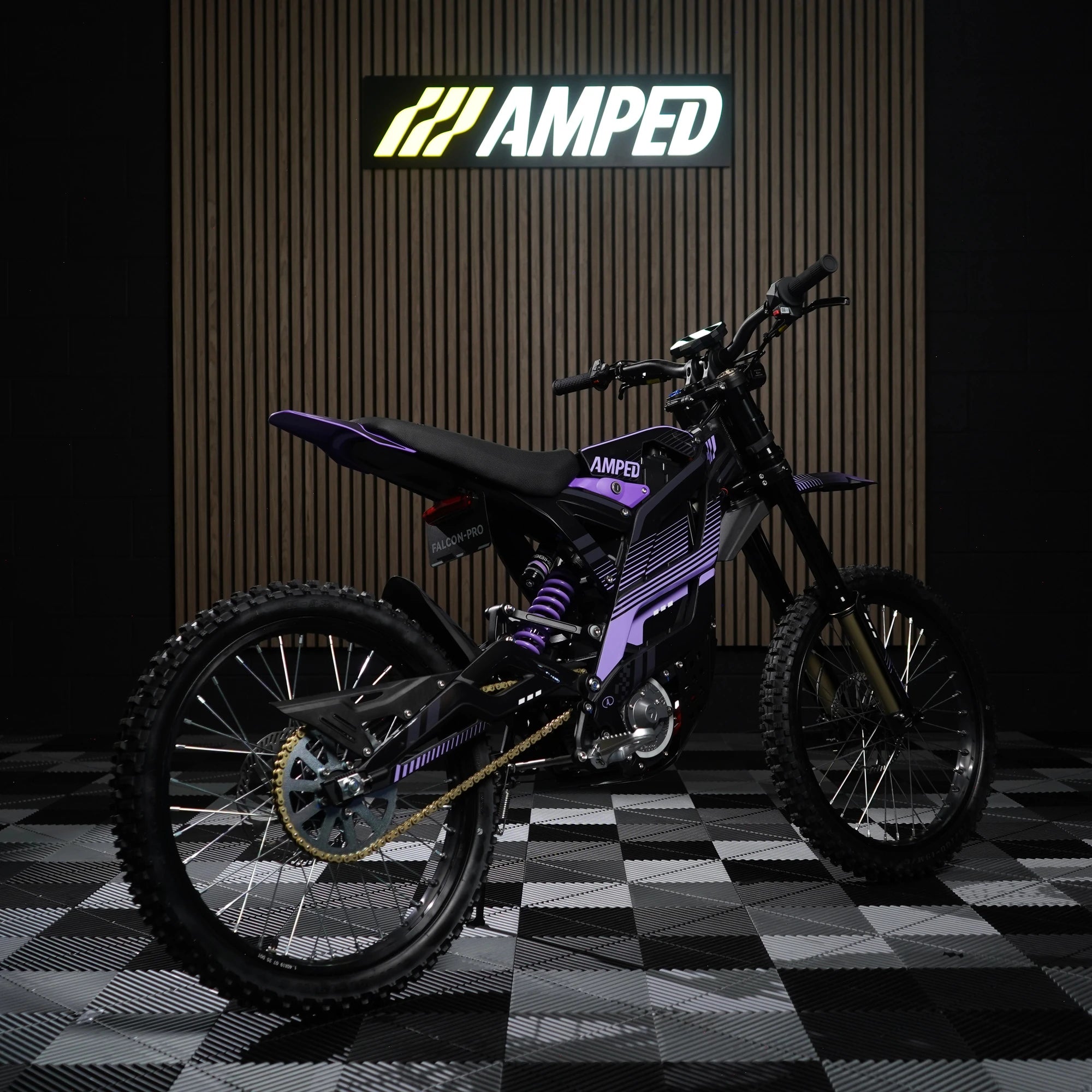 Slipstream E-Moto Graphics Kit, Nightshade colorway, on 79Bike Falcon