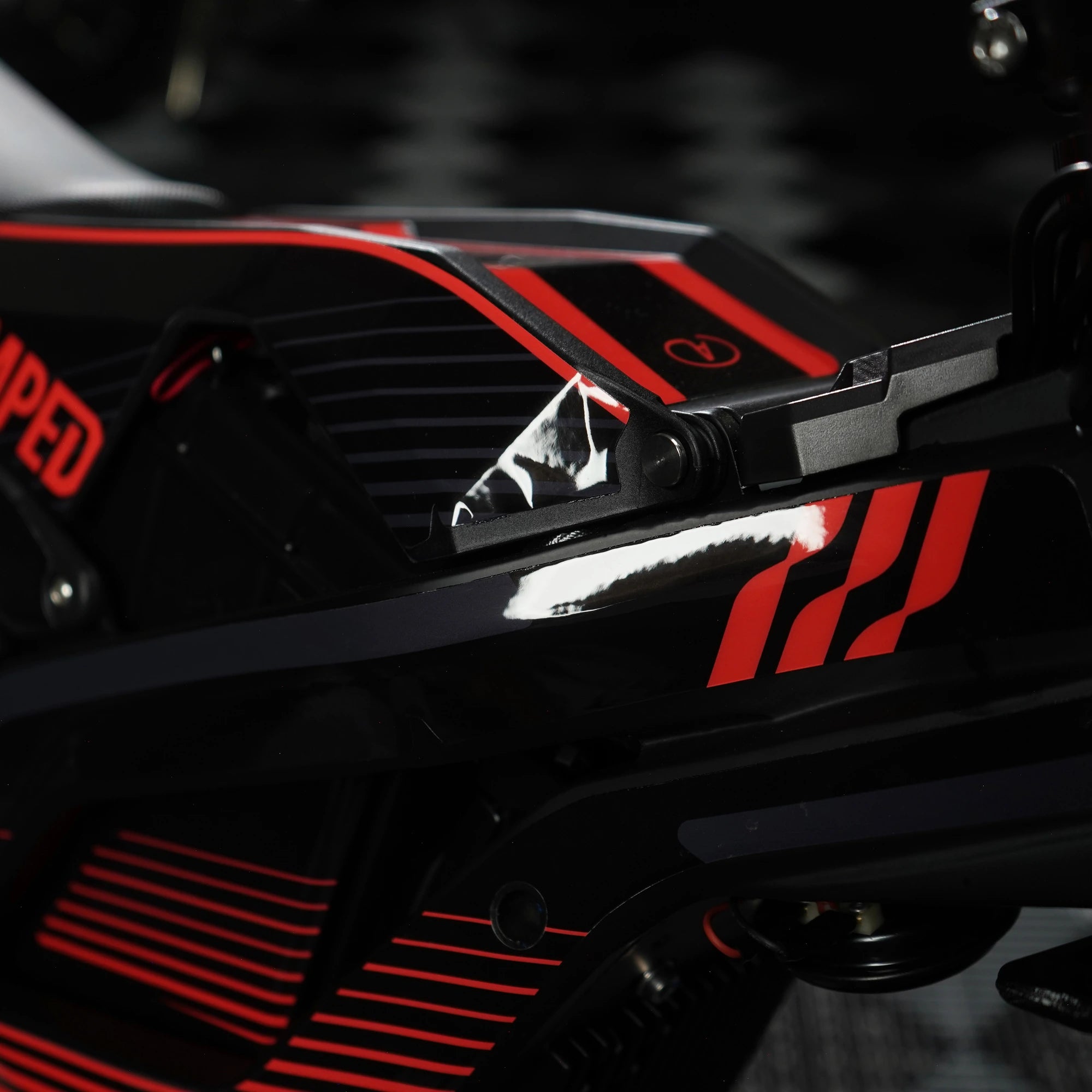 Slipstream E-Moto Graphics Kit, Scorch colorway, on 79Bike Falcon