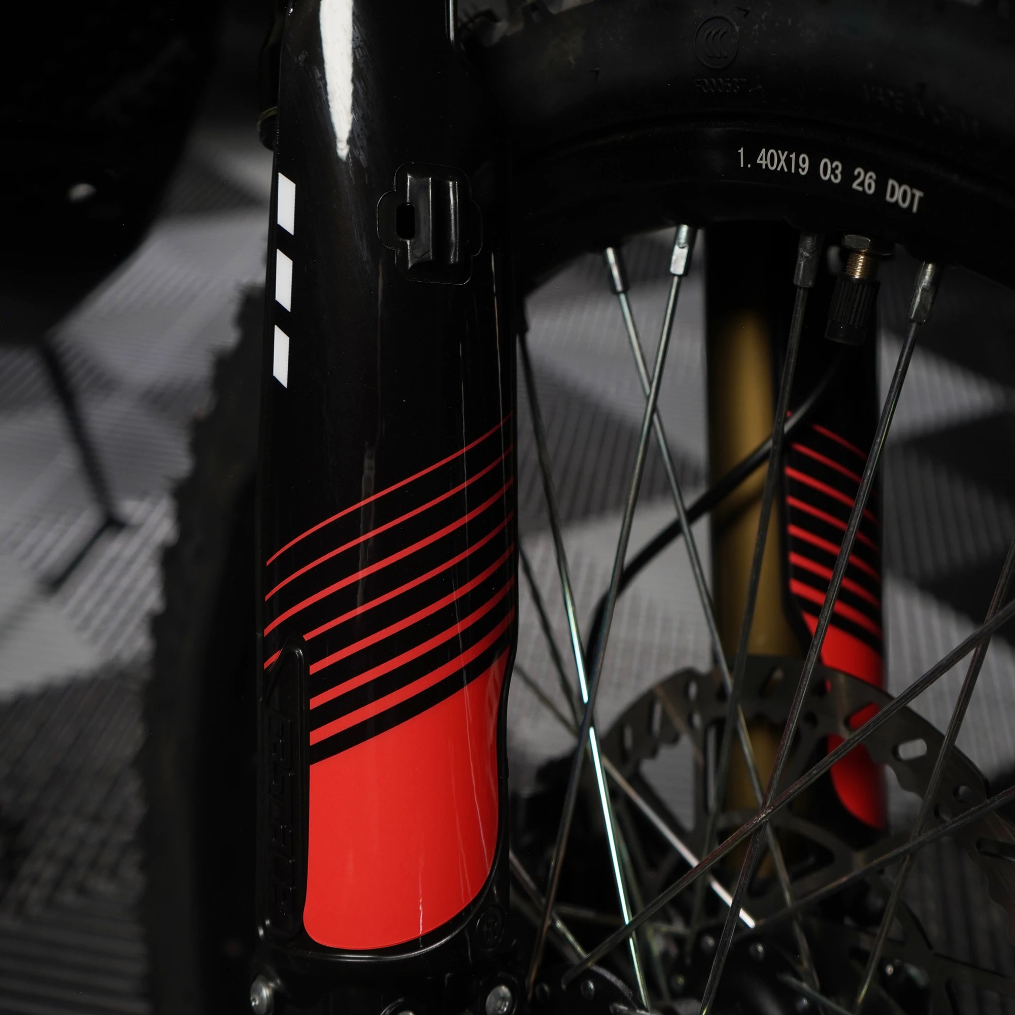 Slipstream E-Moto Graphics Kit, Scorch colorway, on 79Bike Falcon
