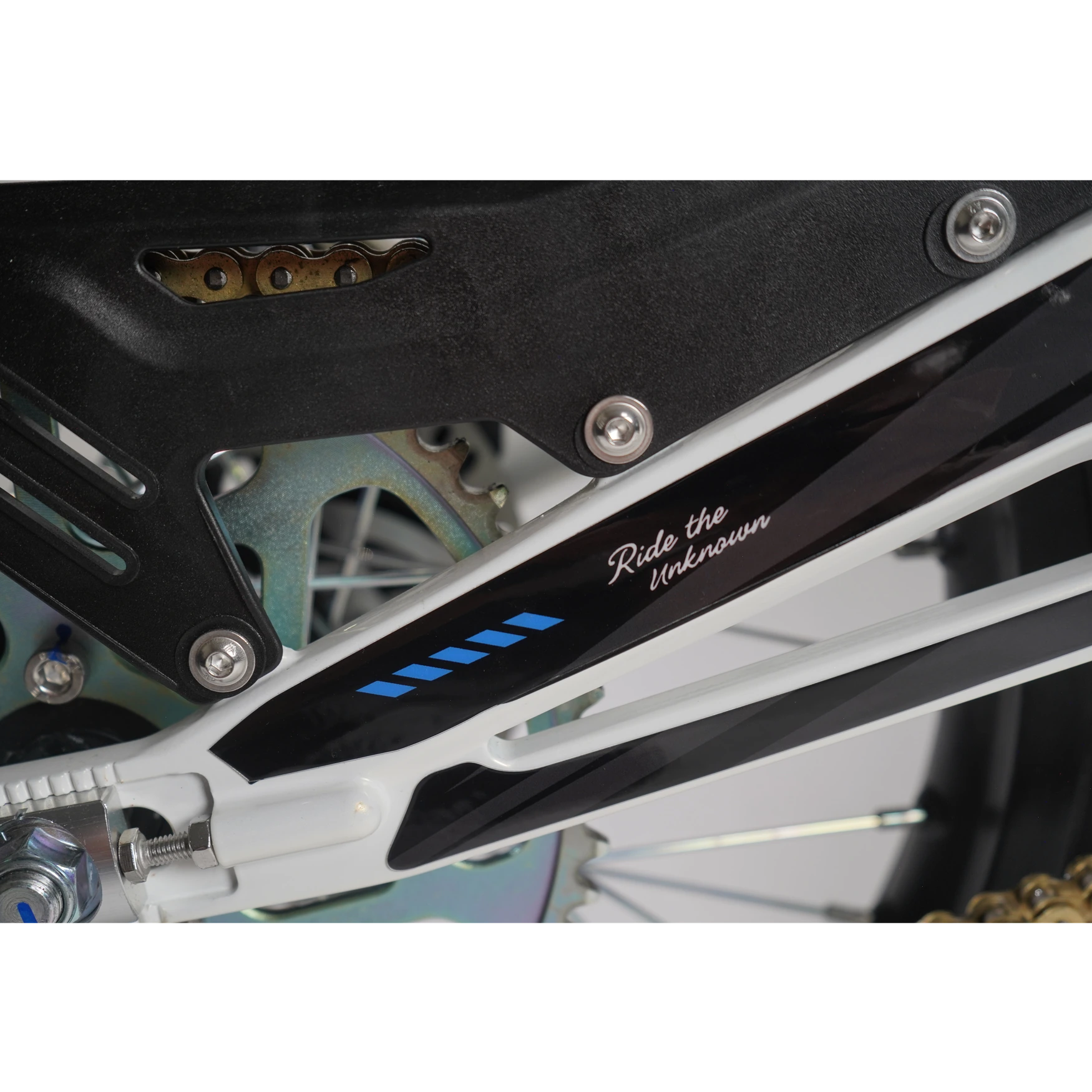 Strike E-Moto Graphics Kit, Cyclone colorway, on 79Bike Falcon