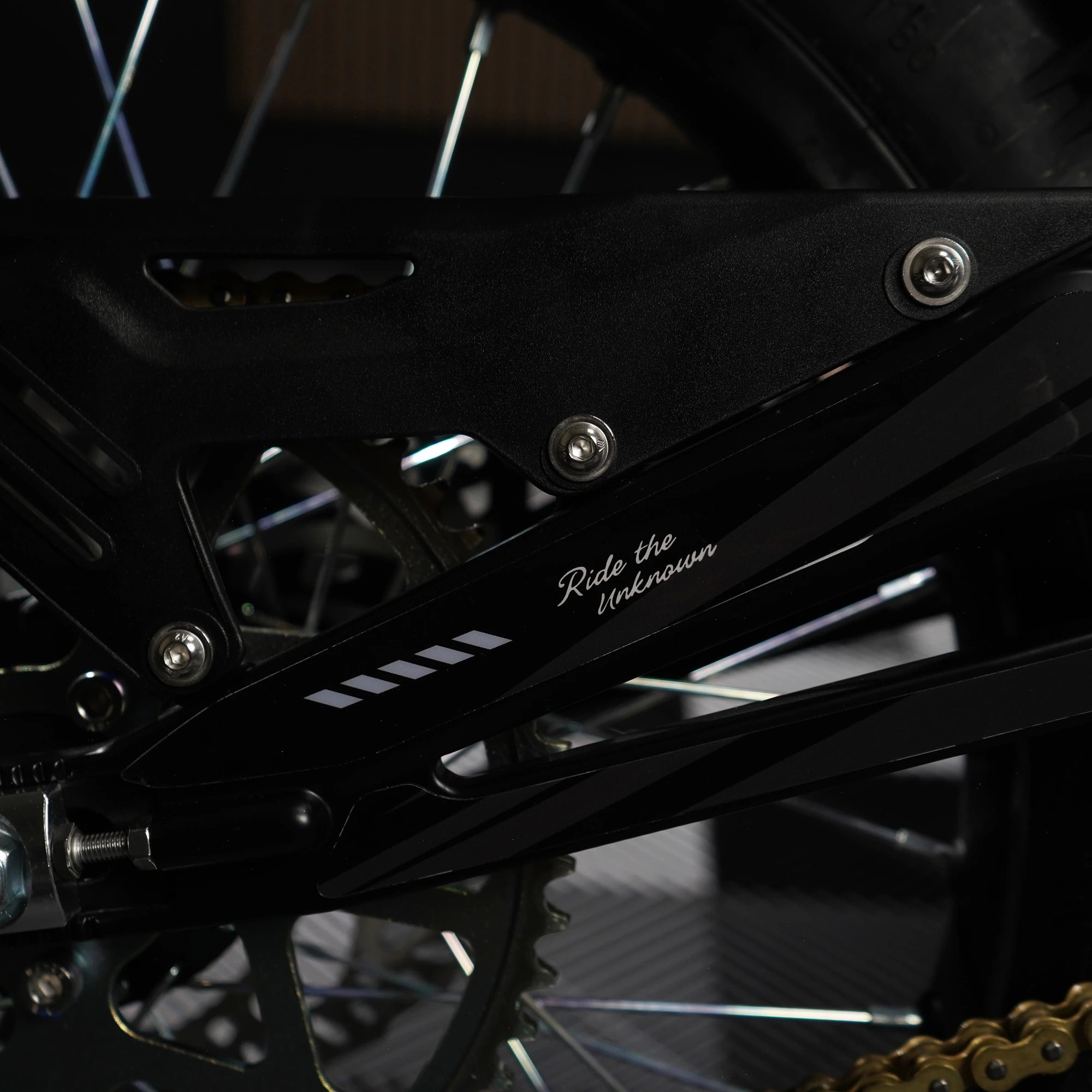 Strike E-Moto Graphics Kit, Mercury colorway, on 79Bike Falcon